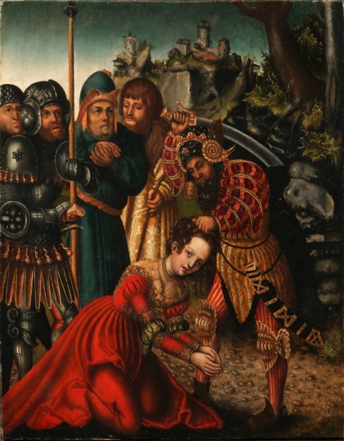  Lucas Cranach the ElderThe Martyrdom of Saint Barbara,16th century