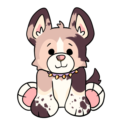 just finished putting all of my canine ocs onto this webkinz base made by @pebblefroot and they’re m