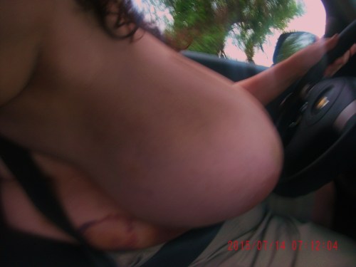 Porn 46ll:  totally toplessdriving(!)  perfect photos