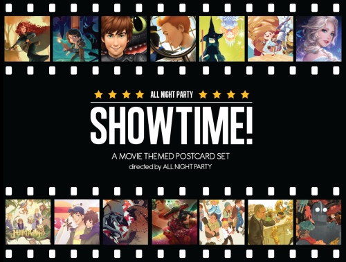 So we finally got this together! &ldquo;Showtime!&rdquo; is a postcard set featuring tributes to 14 