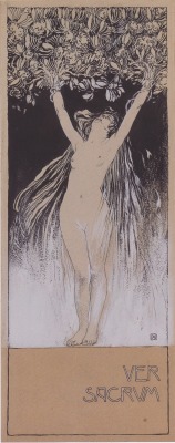 nocnitsa:  Koloman MoserAllegory of Ver Sacrum, 1897.  