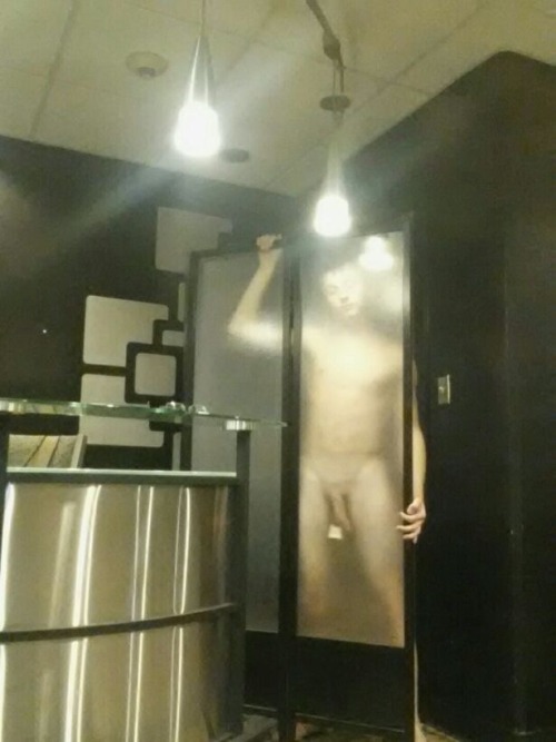 straightnakedselfies:  Logan loved exploring his dorm completely naked. He was a good slave boy.