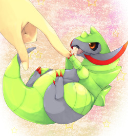 alternative-pokemon-art:  Artist A cute Haxorus by request.