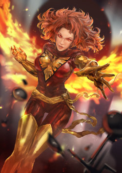 art-of-cg-girls:  Dark Phoenix by CGlas