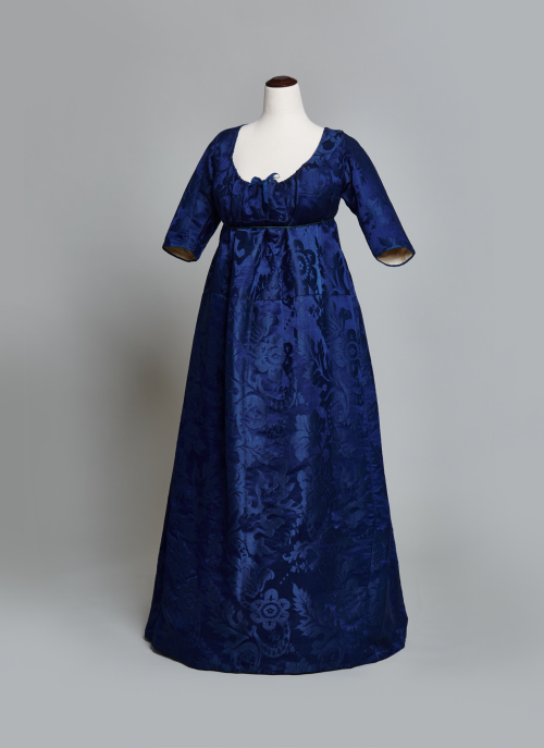 Round gown ca. 1805-10, silk ca. 1775From Cora Ginsburg