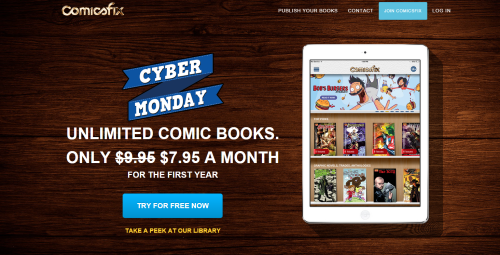  Comicsfix’s first ever Cyber Monday sale is not to be missed. For today only, Comicsfix’s monthly s