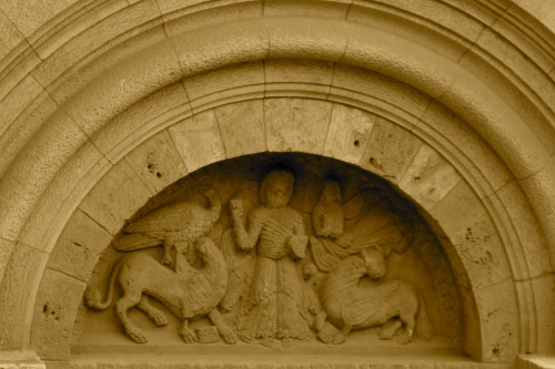 Romanesque Arch and Tympanum, Pedralbes, Barcelona, 2008.