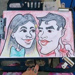 Doing caricatures at Dairy Delight! #caricature