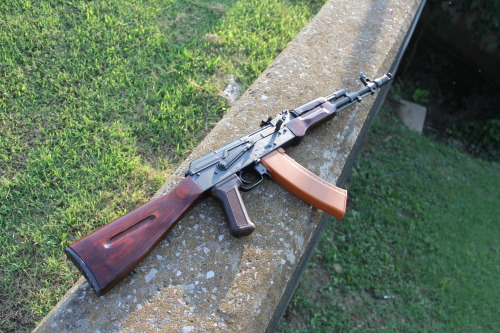 My new  E&L AK74. Despite being an AEG, it’s incredibly well-built and has a fantastic f