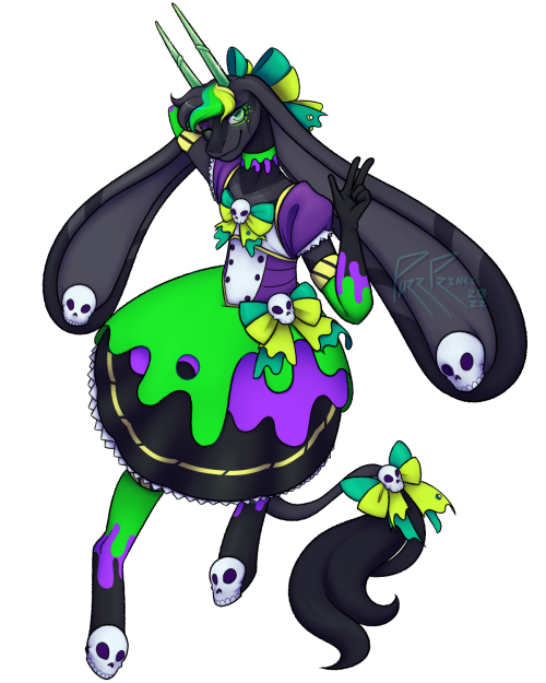 Fullbody Render for @justmags of a character of theirs in a magical girl outfit!Character is nonbina