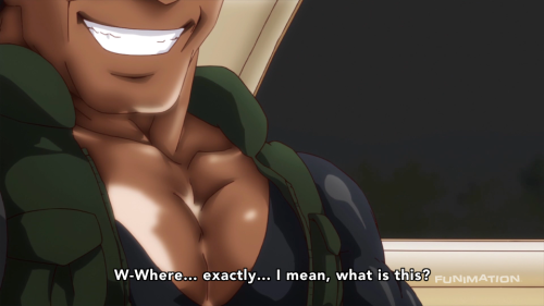 rule181:  The gay, buff guys from the first episode of Shomin Sample.If FUNimation puts this show on YouTube, I am going to make so many gifs. *sigh* Well, I am going to have to watch this entire show now just because of these guys. The show actually