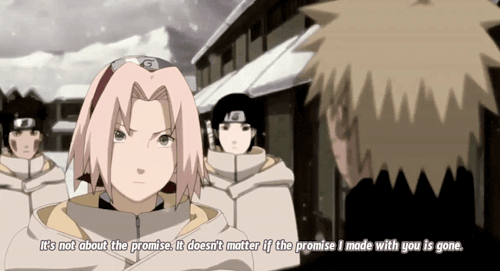 observantwatchings25: milkshake-fairy:“It’s not about the promise” Naruto: This is not ABOUT YOU!Con