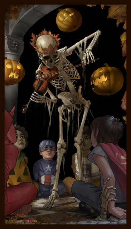 blueberrytouches:  The Monarch of Autumn performs for a captivated audience. 