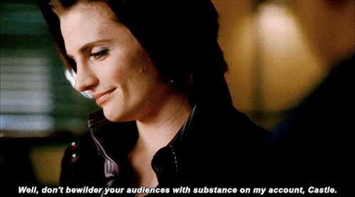 katebeckett:favorite caskett scenes - 17/?↳ We were supposed to go to dinner together - my mom,