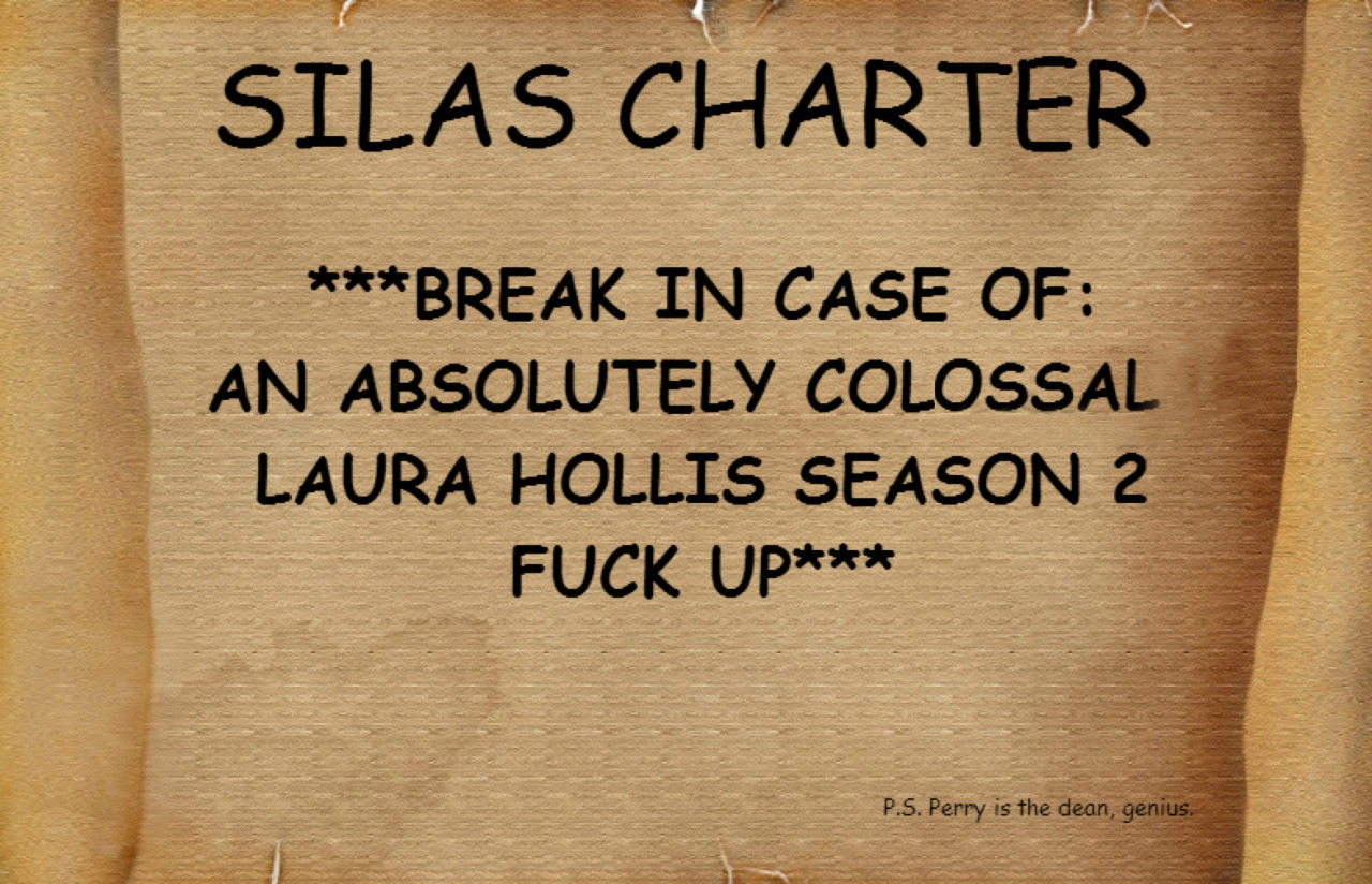 carmillacrackposts:  Rare BTS look at the official Silas Charter.