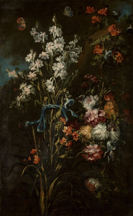 pintoras: Margherita Caffi (Italian, 1650 - 1710): Vase of Flowers (via Museo del Prado)