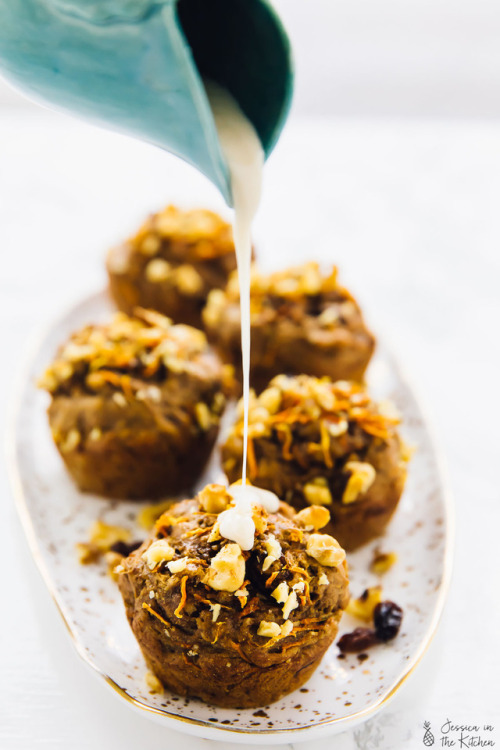 Vegan Muffin Round UpVegan Pumpkin Muffins with Pecan Streusel & Maple GlazeBanana Split Muffins