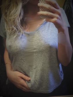 innocent-desirex:  Sorry for the bad blur job! Nipples were nice and hard though my shirt this morning.  😍