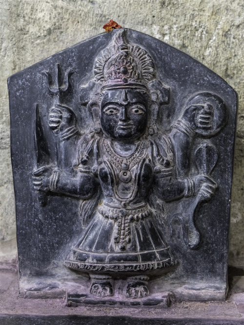 Goddess at Bhairavnath Temple, Kikali, Maharashtra, photo by Kevin Standage 
