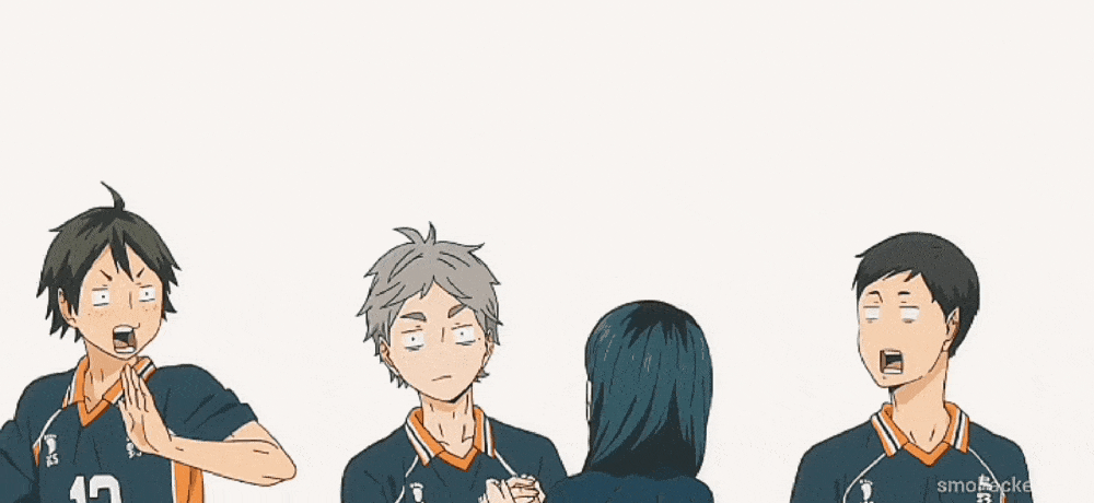 HAIKYU!! 3rd Season - Introduction to the Episode - A Helping Hand  One  touch from Shimizu seemed to have washed Sugawara's tension away! 🥰 Is  marriage on the way for these