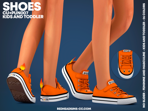 redheadsims-cc: CU+PU SHOES N007 | NO SLIDER | KIDS AND TODDLER NEW MESHCompatible with HQ ModCatego