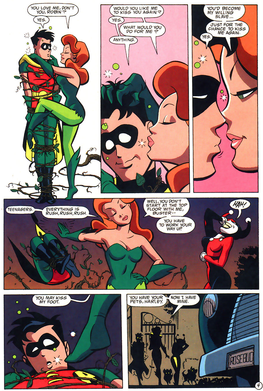 qualitypoisonivy:  Batman and Robin Adventures - #08: Harley and Ivy and… Robin?