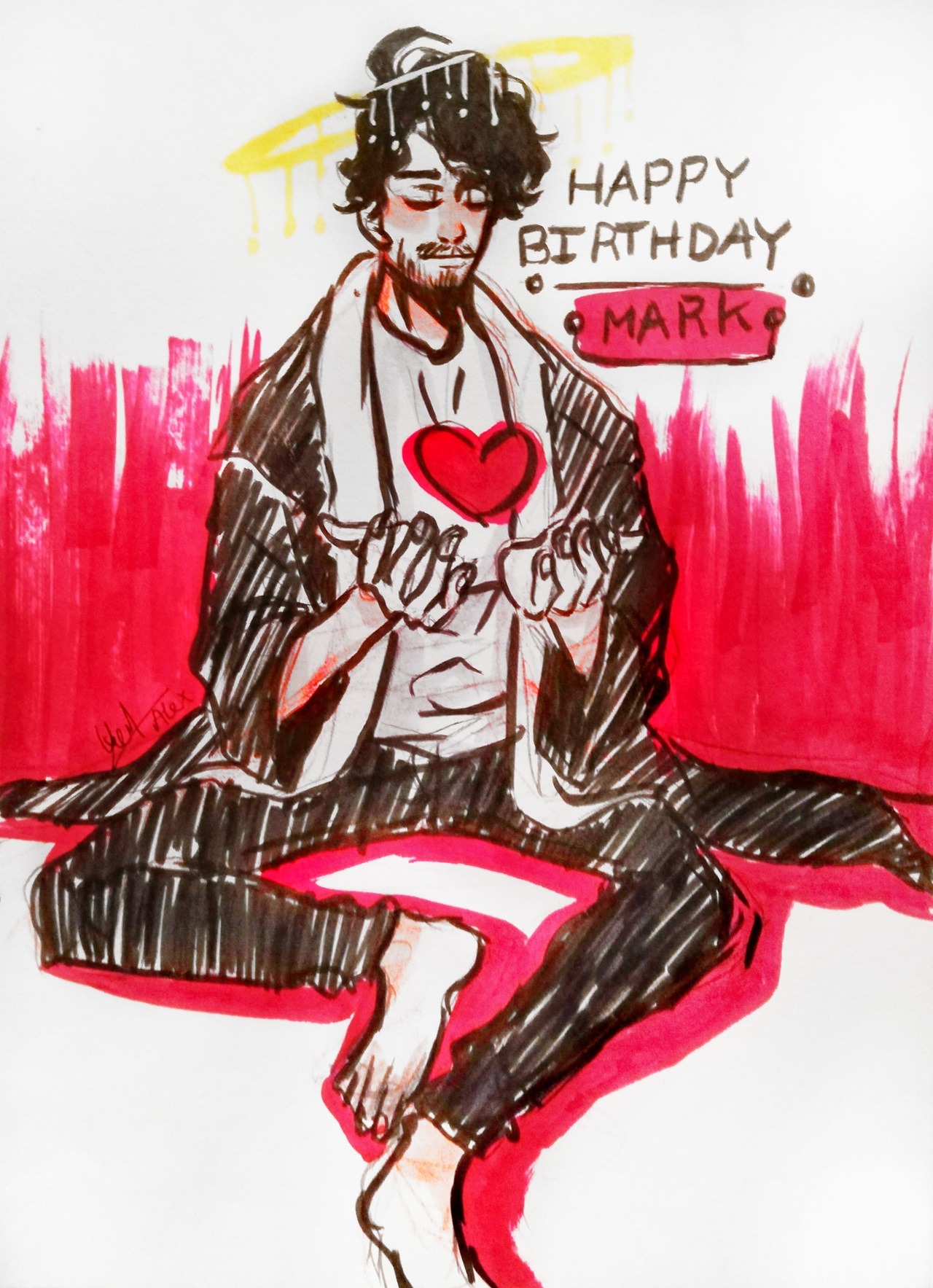 Markiplier (alexblue: Happy (late) birthday to @markiplier...)