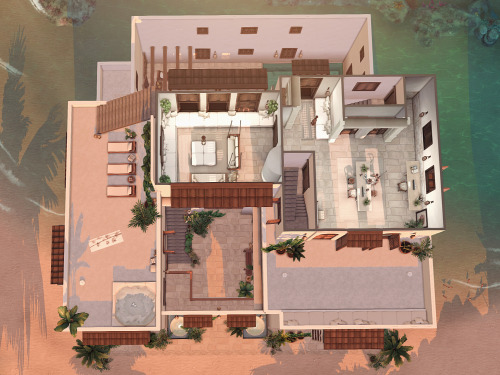 simsphonysims: Big family beach house Hi, my fellow simmers! ♡ Today I’m sharing with you a b