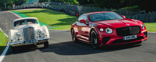 What a difference 70 years makes juxtaposition of Bentley R-Type Continental, 1952 & Bentley Con