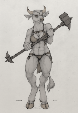 Alessa The Minotaur. Don&Amp;Rsquo;T Mess With Her Or Her Dragon Brood Unless You