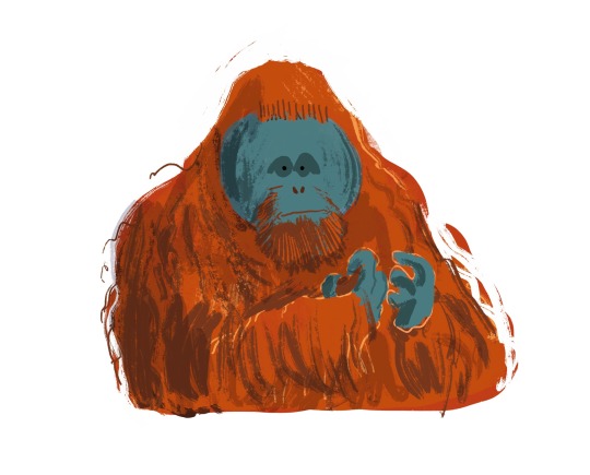 otterlogic:Some orangutans and gibbons I’ve drawn recently. Go primates! 