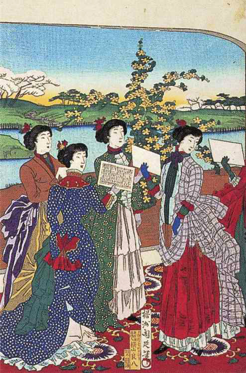 小学唱歌之略図Singing Songs for Primary Education, an Informal Picture楊洲周延Yōshū Chikanobu1887