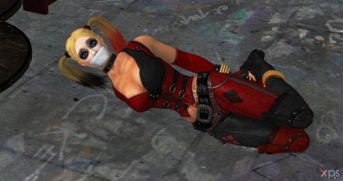   XNALara - Harley Quinn hogtied by napdog86  