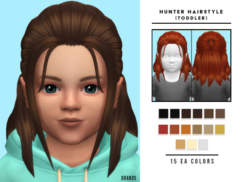 Hunter Hairstyle [Toddler] Hunter Hairstyle is a medium hairstyle for toddler sims. This hair has 15