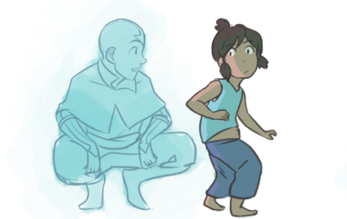 roanart-blog1:an AU where Korra grows up with a young Spirit Aang! She didn’t have very many &