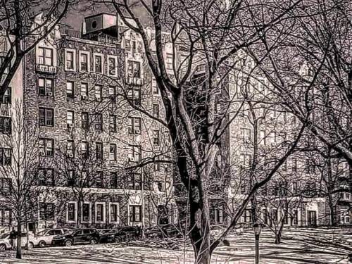 wanderingnewyork:An apartment house on #Mosholu_Parkway_North,