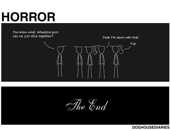 judiops:tastefullyoffensive:by Doghouse Diaries  Rule of thumb: If a conflict can