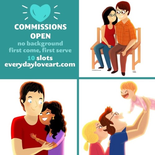 A small number of simple custom illustrations are now available! Check everydayloveart.com or the li