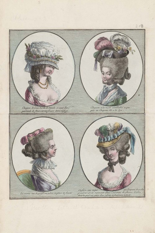 French fashion plates, 1780