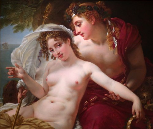 the-evil-clergyman:  Bacchus and Ariadne by Antoine-Jean Gros (1820)