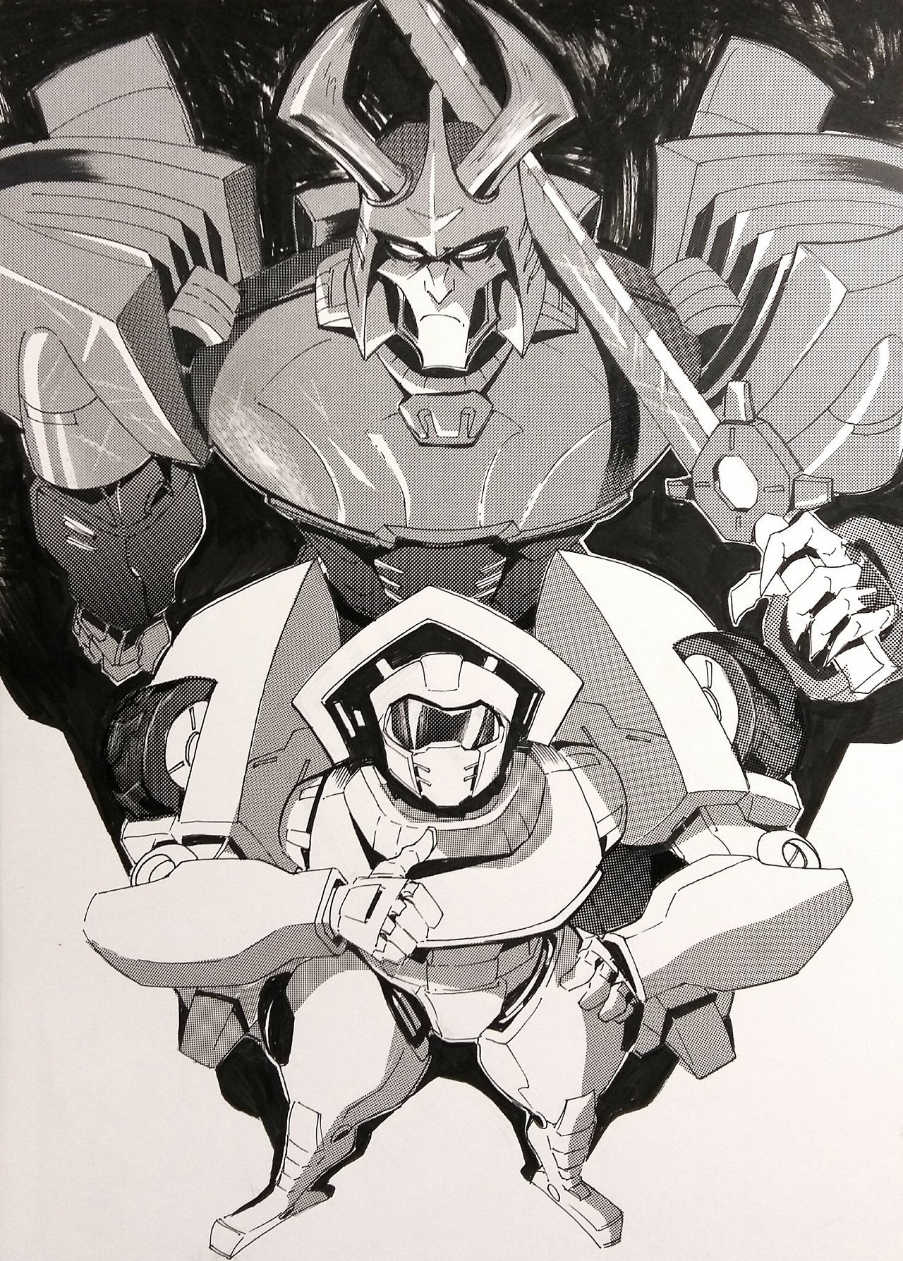larrydraws:More inks and screentones works!  btw Im gonna bring most of my traditional