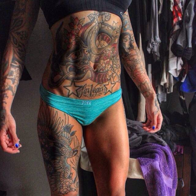 fitgymbabe:  From Instagram: muscles_ink - Check out more of her pics: muscles_ink