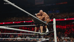 hot4men:  Cesaro copping a feel of Cena