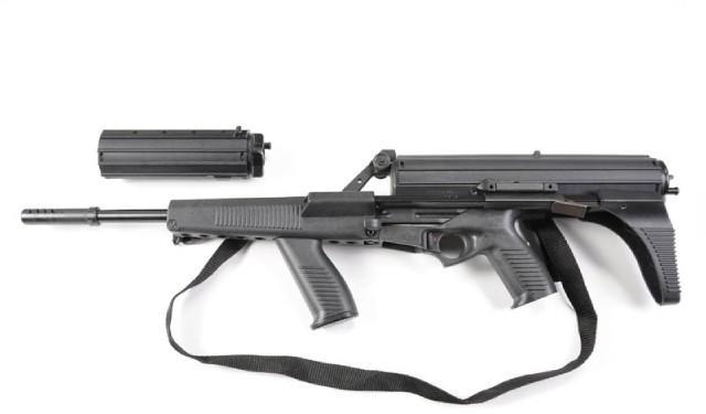 gunrunnerhell:  Calico M-951 The rather bizarre looking 9x19mm carbine with its unique