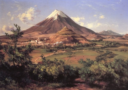 artist-velasco:Popocatépetl e Iztaccihuatl, Jose Maria Velascohttps://www.wikiart.org/en/jose-maria-