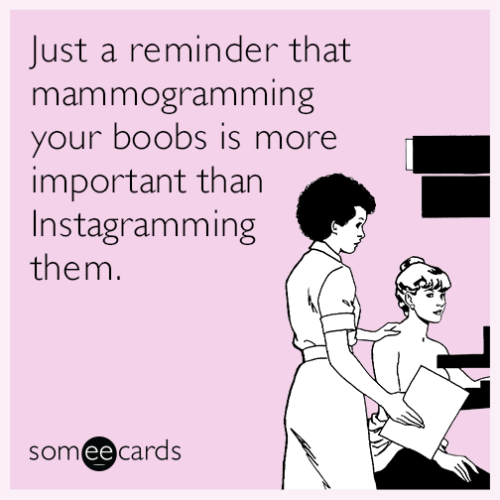 October is Breast Cancer Aawareness month. ladies take time this month to get yourself checked