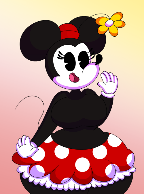  I changed the way I color Minnie. What do you think? 