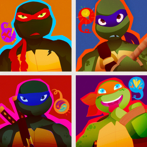 uggables: Raph’s just upset because he got stuck with Mikey’s color. x) Fan art to get you excited