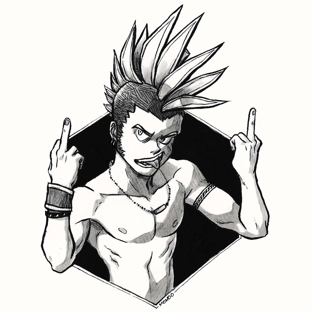 raymondoart: Inktober day 8 - Sansevieria Punk Being one of the most efficient anti-pollutant