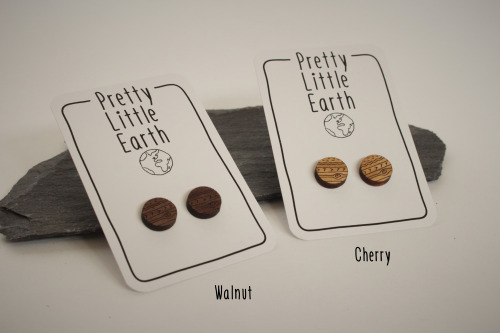 Our wooden planet stud earrings are now in individual packs on our Etsy shop!Etsy | Facebook 